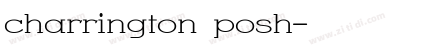 charrington posh字体转换